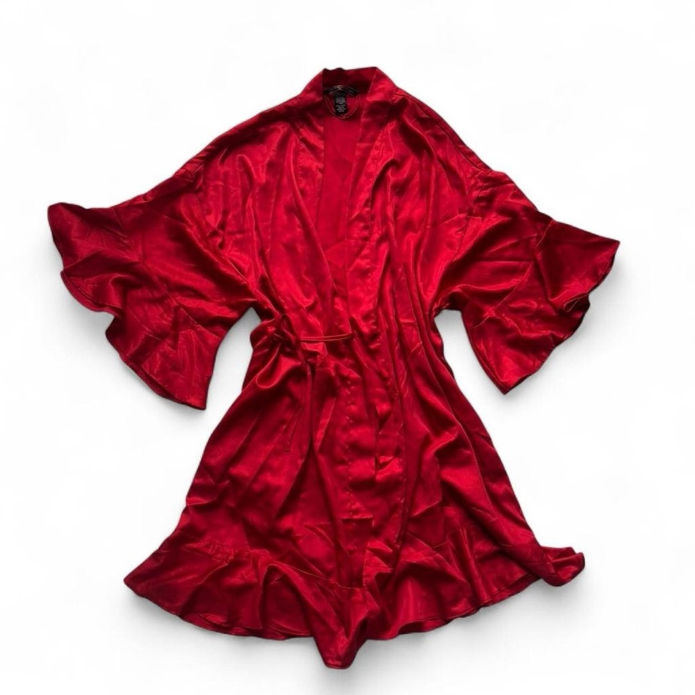 SX/S Victoria's Secret Vibrant Red Satin Robe
